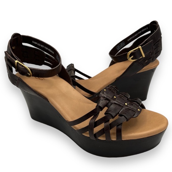 UGG Farrah Huarache Platform Wedge Sandals - Picture 2 of 10